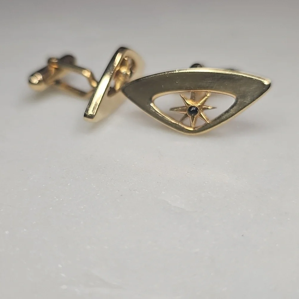 Gold and Black Cufflinks